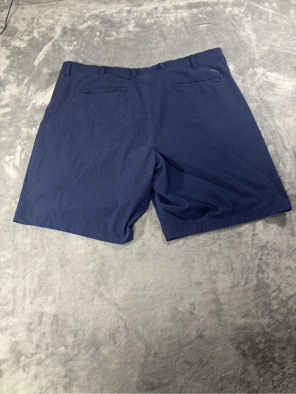 Tommy Bahama Navy Flat-Front Performance Shorts